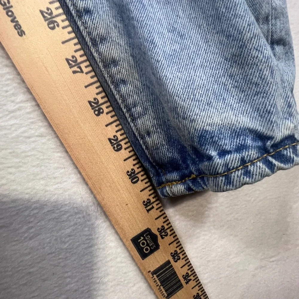 Gap Denim Mens Easy Fit Light Wash Straight Leg Button Fly Jeans 34x31